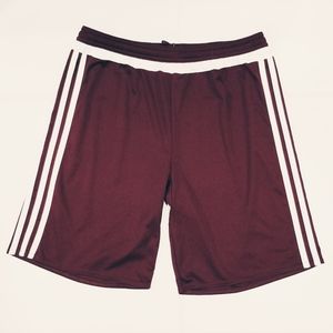 Adidas Youth Maroon Climalite Pull-on Athletic Shorts XL